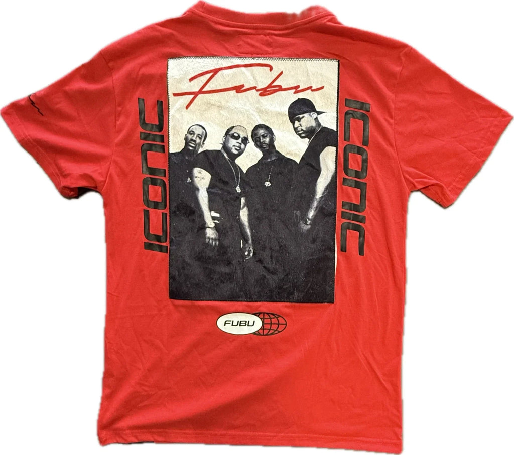 Vintage Y2K FUBU ICONIC Red Graphic Mens Large NWT - Adult & Kids T-Shirts, Sweatshirts & Hoodies apparel design preview 1