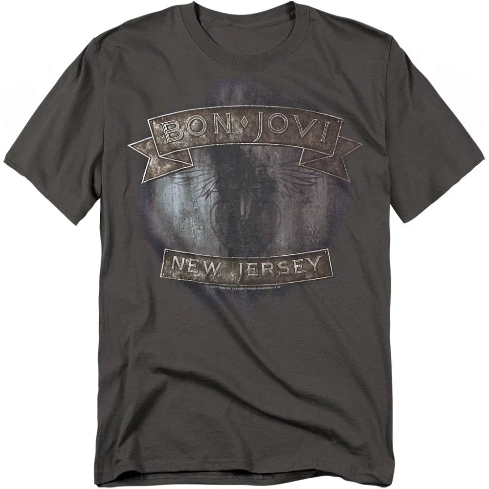 Bon Jovi New Jersey S-4XL, Charcoal - Adult & Kids T-Shirts, Sweatshirts & Hoodies apparel design preview 1