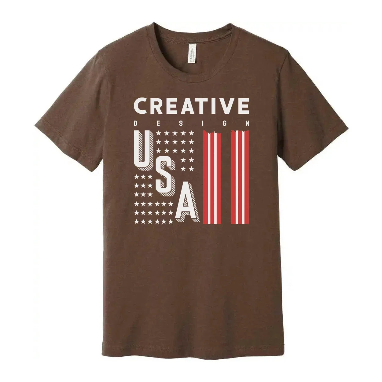 Unisex Graphic With USA Flag Stripes Design And - Adult & Kids T-Shirts, Sweatshirts & Hoodies apparel design preview 1