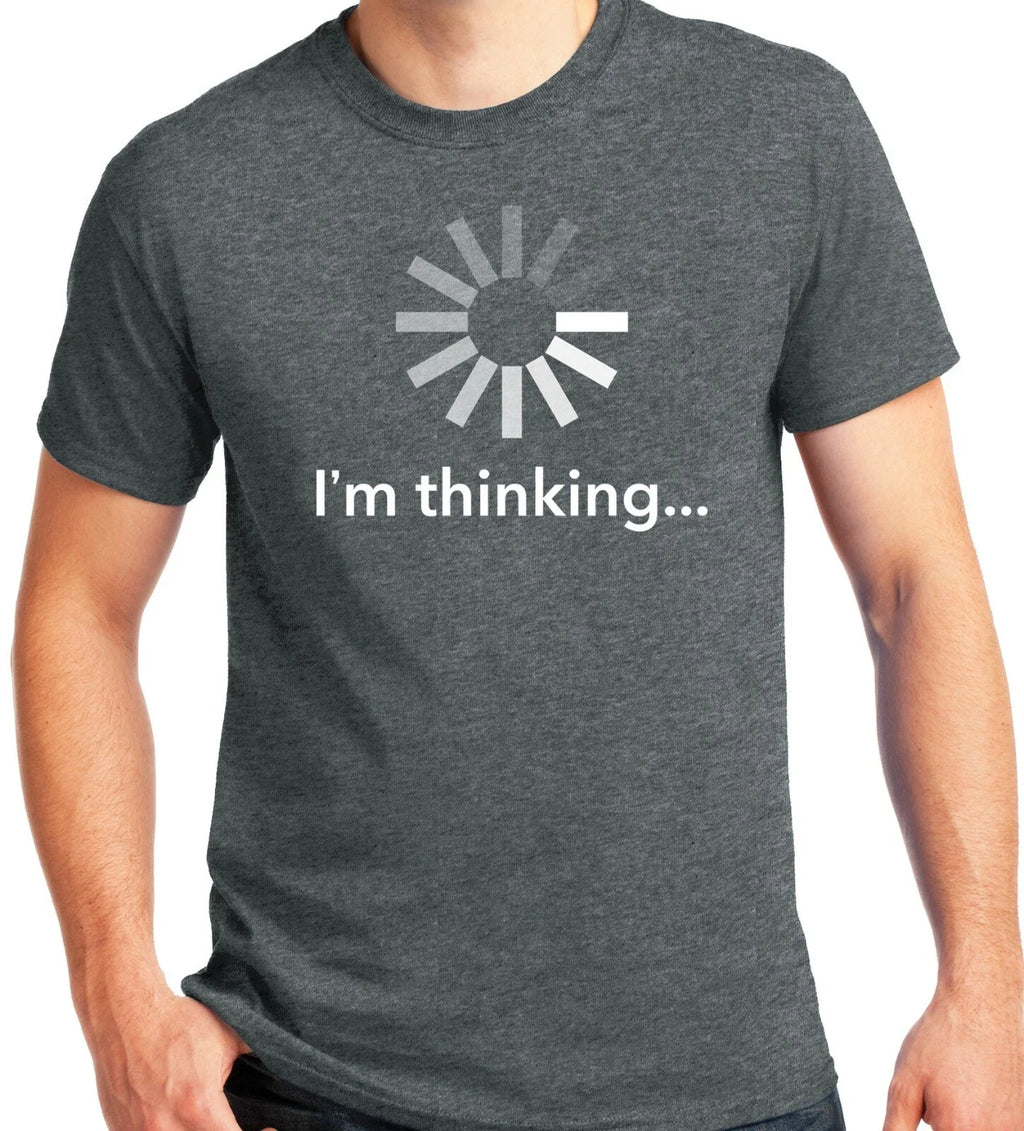 PubliciTeeZ Funny Big and Tall I'm Thinking - Adult & Kids T-Shirts, Sweatshirts & Hoodies apparel design preview 1