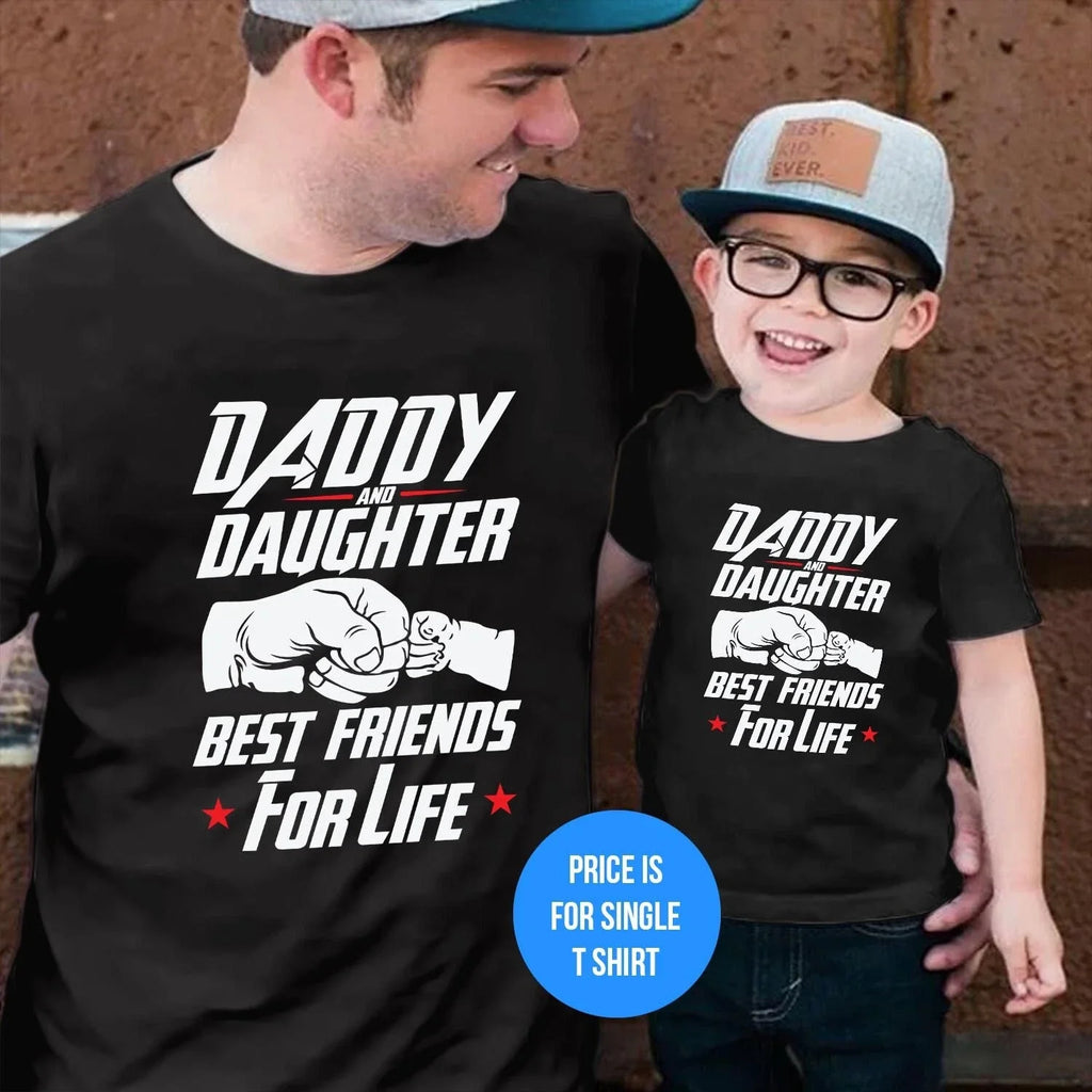 (1117) Daddy And Daughter Best friend for life - Adult & Kids T-Shirts, Sweatshirts & Hoodies apparel design preview 1