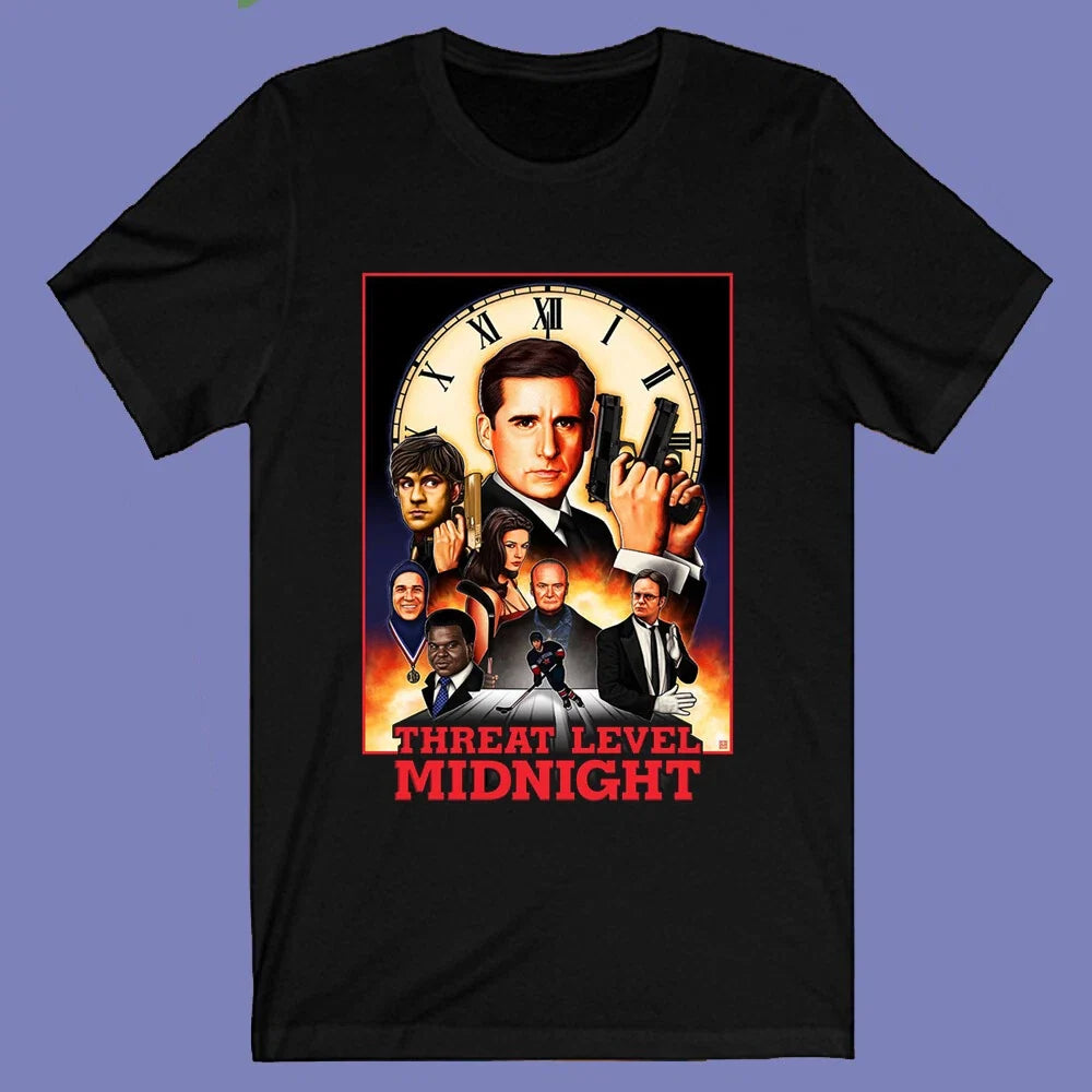 The Office Threat Level Midnight TV Series Men's - Adult & Kids T-Shirts, Sweatshirts & Hoodies apparel design preview 1