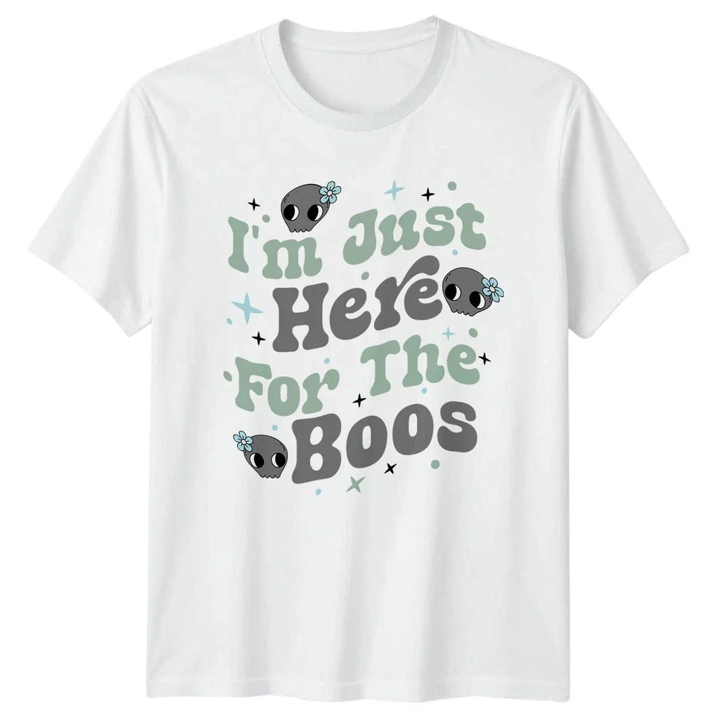 Im Just Here For The Cute Halloween Gift Him And Her - Adult & Kids T-Shirts, Sweatshirts & Hoodies apparel design preview 1