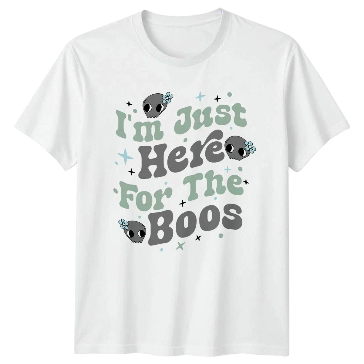 Im Just Here For The Cute Halloween Gift Him And Her - Adult & Kids T-Shirts, Sweatshirts & Hoodies apparel design preview 1