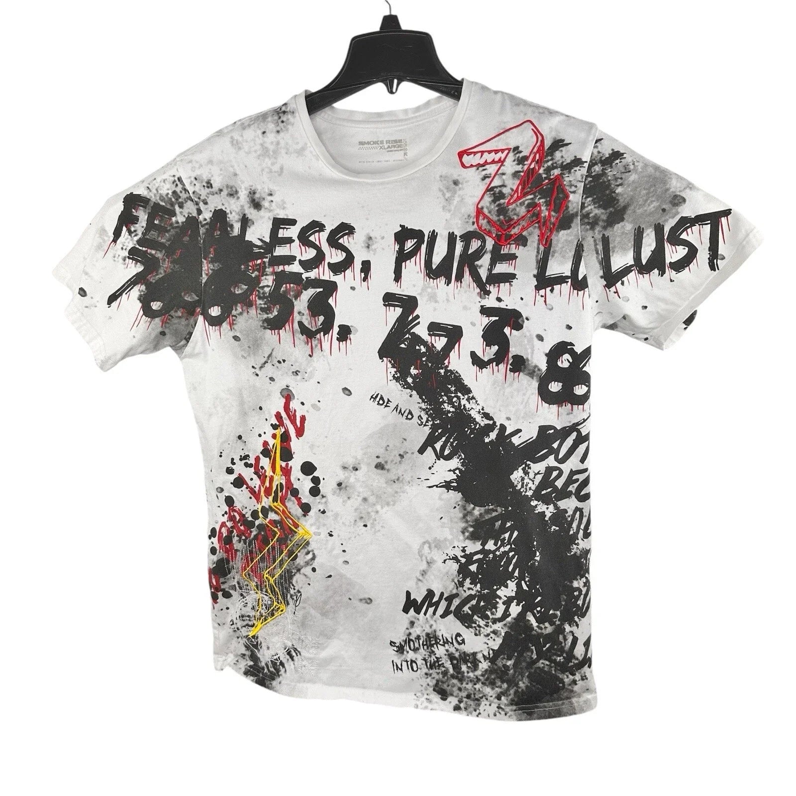 Smoke Rise XL Short Sleeve W/Graffiti Paint Splatter - Adult & Kids T-Shirts, Sweatshirts & Hoodies apparel design preview 1