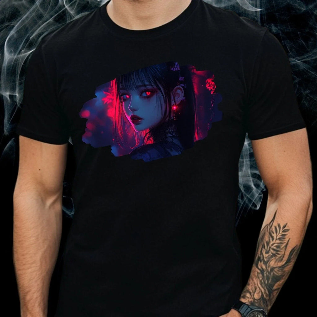 Mens Horror Anime Girl Theme Cotton Size XS to 5XL - Adult & Kids T-Shirts, Sweatshirts & Hoodies apparel design preview 1