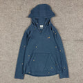 Y2K Volcom Blue Hooded Men's Medium Stone Pattern - Adult & Kids T-Shirts, Sweatshirts & Hoodies apparel design preview 1