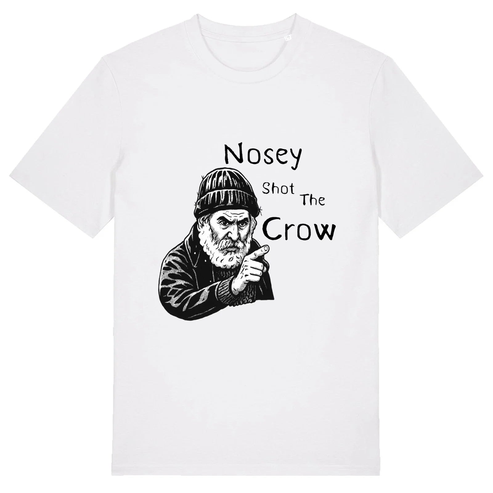Nosey Shot The Crow Farmer Jim Novelty Gift British - Adult & Kids T-Shirts, Sweatshirts & Hoodies apparel design preview 1