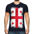 GEORGIA GRUNGE FLAG MENS TOP SAK'ART'VELO FOOTBALL - Adult & Kids T-Shirts, Sweatshirts & Hoodies apparel design preview 1