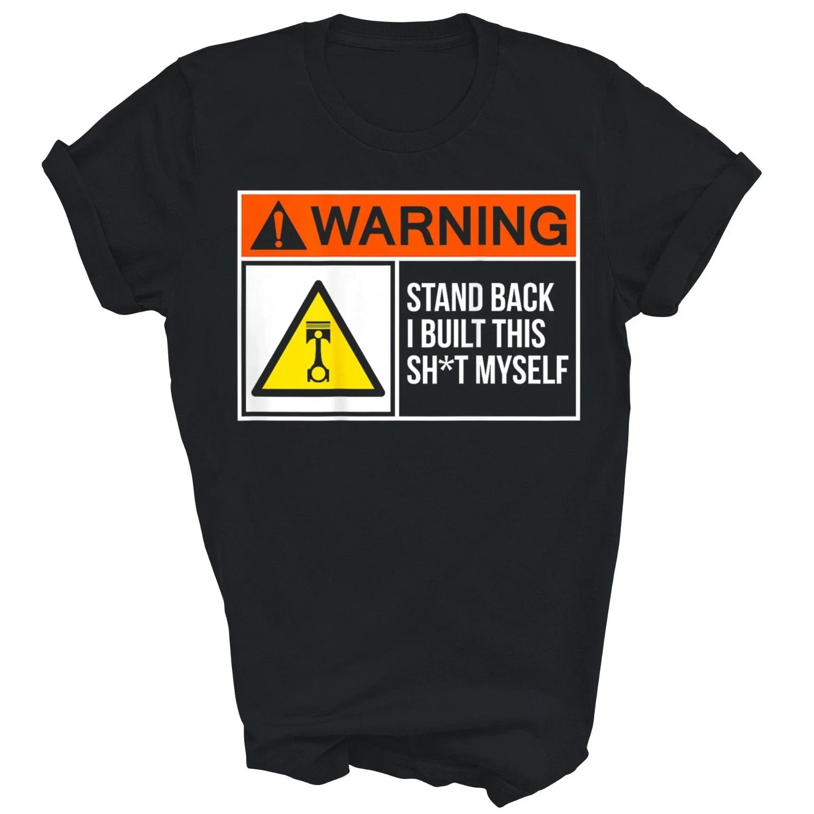 Warning Stand Back I Built This Myself Funny Gift - Adult & Kids T-Shirts, Sweatshirts & Hoodies apparel design preview 1