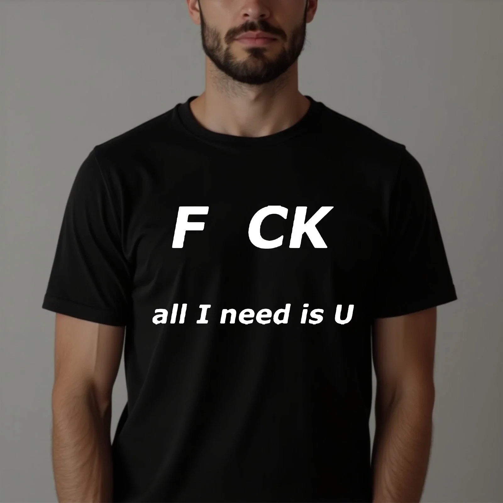 F CK All I Need Is You Funny Sarcastic Calling Adult - Adult & Kids T-Shirts, Sweatshirts & Hoodies apparel design preview 1