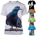 Pigeon Animal Bird Harajuku 3D womens/mens Short - Adult & Kids T-Shirts, Sweatshirts & Hoodies apparel design preview 1