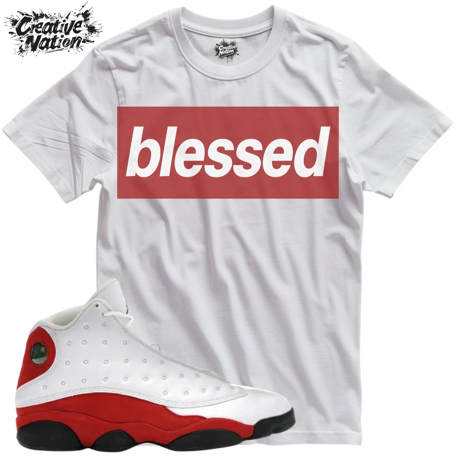 To Match 13 Chicago Sneaker Blessed - Adult & Kids T-Shirts, Sweatshirts & Hoodies apparel design preview 1