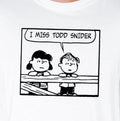 I Miss Todd Snider Peanuts Inspired Classic Rock - Adult & Kids T-Shirts, Sweatshirts & Hoodies apparel design preview 1