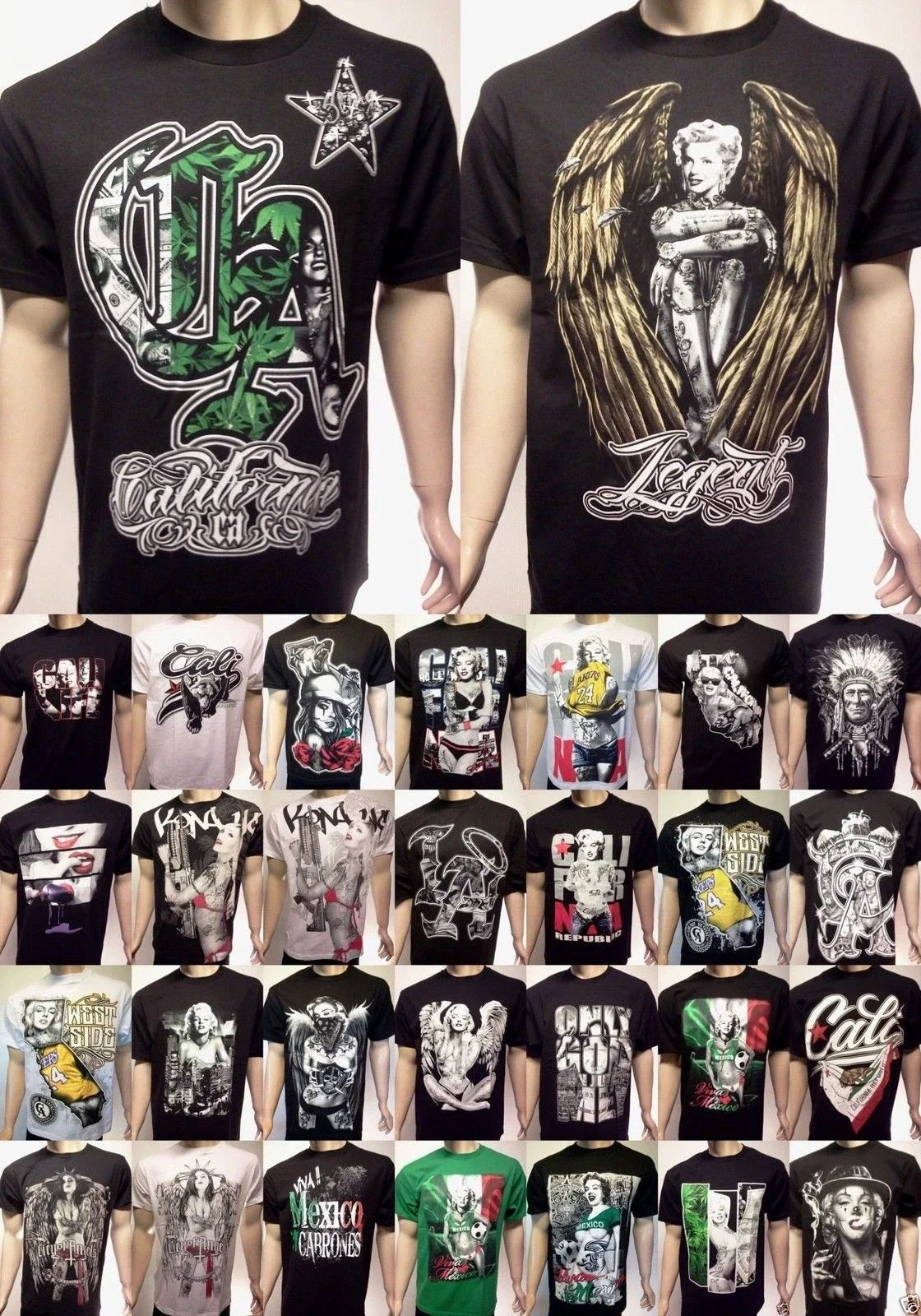 MARILYN MONROE HIP HOP CALIFORNIA LAKERS RAIDERS VIVA - Adult & Kids T-Shirts, Sweatshirts & Hoodies apparel design preview 1
