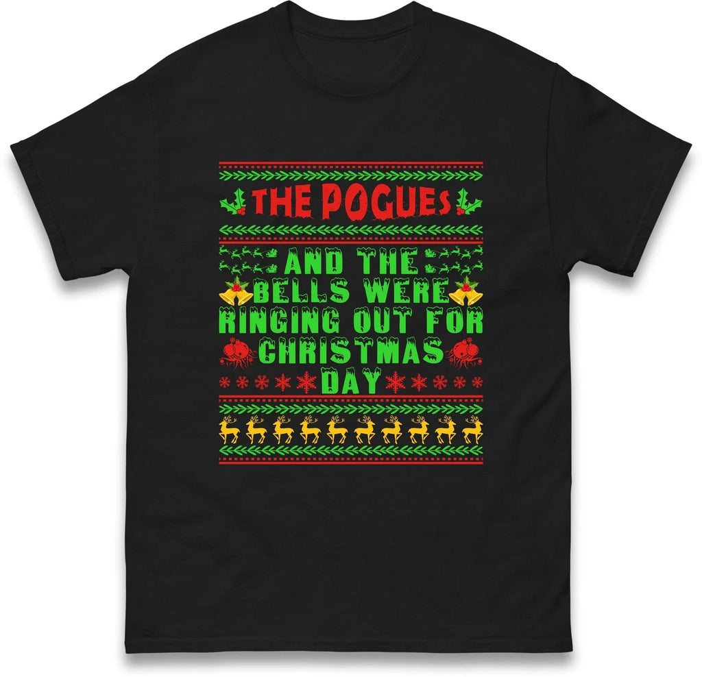 The Pogues Christmas Holiday ,Bells Were Ringing out - Adult & Kids T-Shirts, Sweatshirts & Hoodies apparel design preview 1