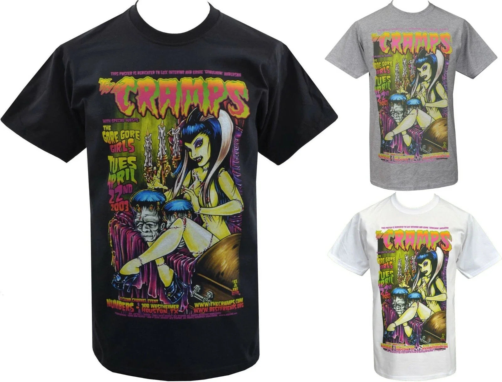 The Cramps Mens PSYCHOBILLY Frankenstein Zombie - Adult & Kids T-Shirts, Sweatshirts & Hoodies apparel design preview 1