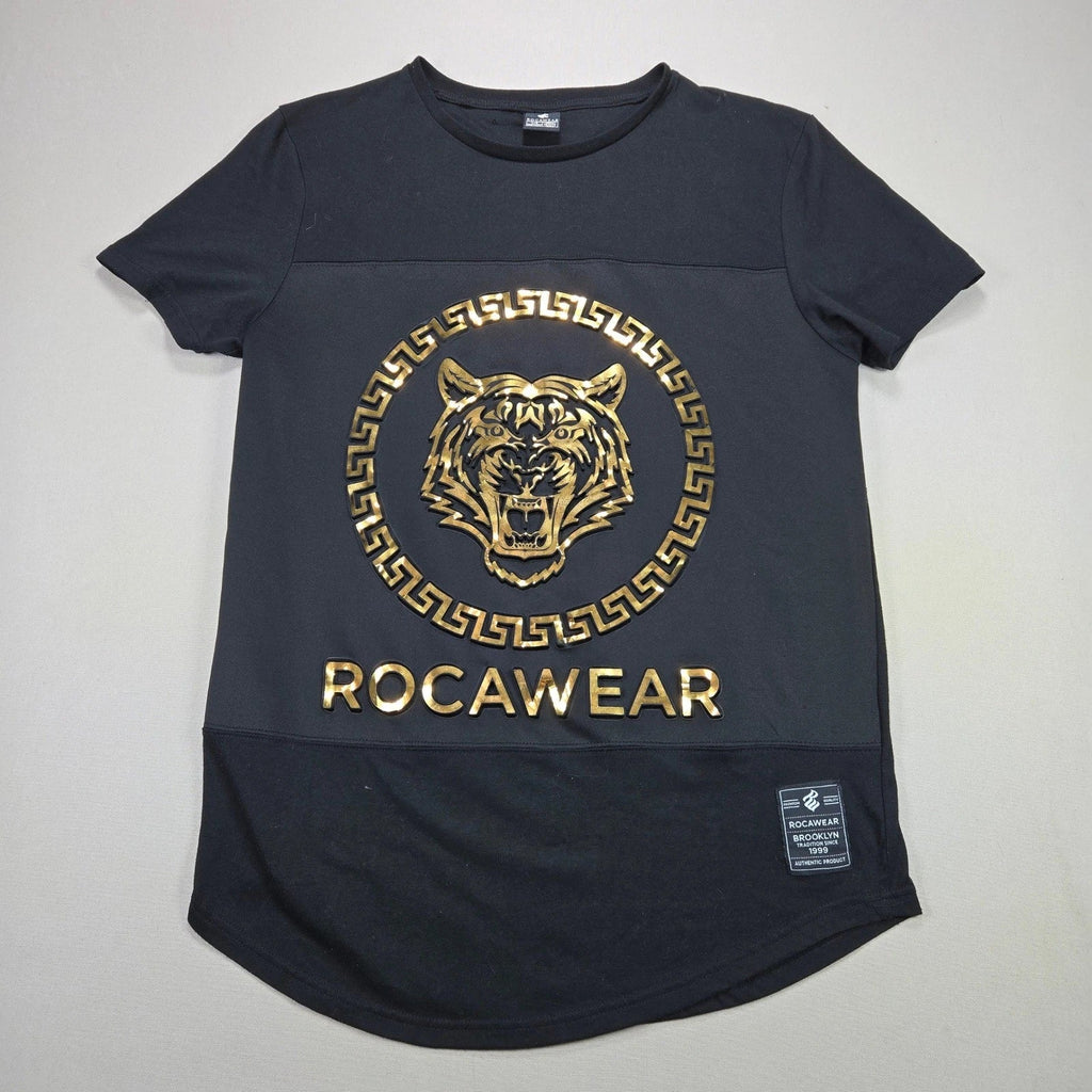 Rocawear Mens Gold Foil Tiger Graphic Streetwear - Adult & Kids T-Shirts, Sweatshirts & Hoodies apparel design preview 1