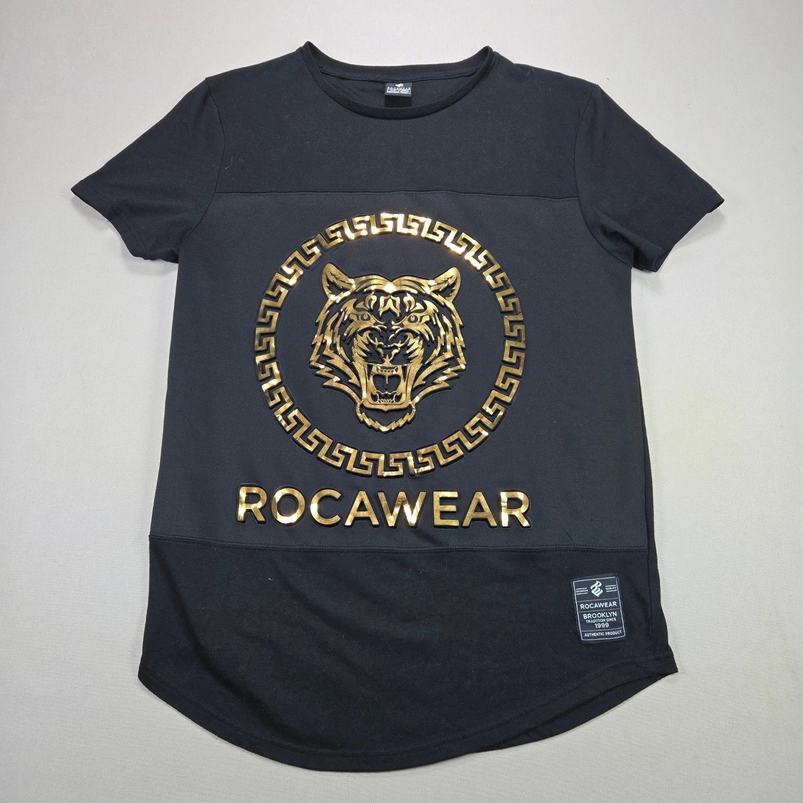 Rocawear Mens Gold Foil Tiger Graphic Streetwear - Adult & Kids T-Shirts, Sweatshirts & Hoodies apparel design preview 1