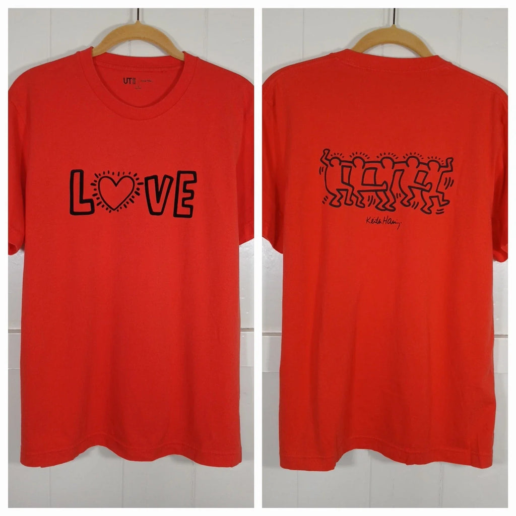 Uniqlo Keith Haring LOVE Graphic Men's Small Pop Art - Adult & Kids T-Shirts, Sweatshirts & Hoodies apparel design preview 1