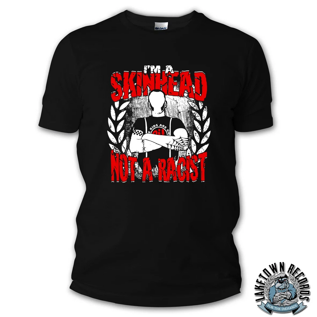 I'M A SKINHEAD NOT RACIST S-3XL TRADITIONAL Oi! SHARP - Adult & Kids T-Shirts, Sweatshirts & Hoodies apparel design preview 1
