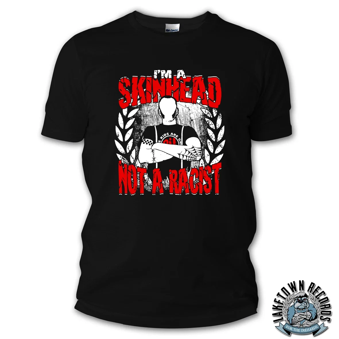 I'M A SKINHEAD NOT RACIST S-3XL TRADITIONAL Oi! SHARP - Adult & Kids T-Shirts, Sweatshirts & Hoodies apparel design preview 1