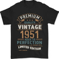 Premium Vintage 75th Birthday 1951 Mens 100% Cotton - Adult & Kids T-Shirts, Sweatshirts & Hoodies apparel design preview 1
