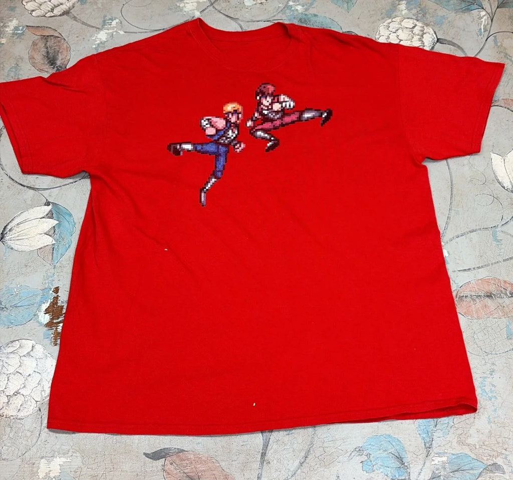 Red Graphic Streets of Rage Pixel Art Double Dragon - Adult & Kids T-Shirts, Sweatshirts & Hoodies apparel design preview 1