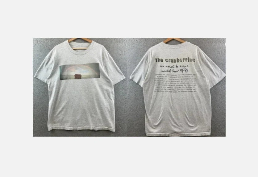 The Cranberries No Need To Argue World Tour 94-95 - Adult & Kids T-Shirts, Sweatshirts & Hoodies apparel design preview 1