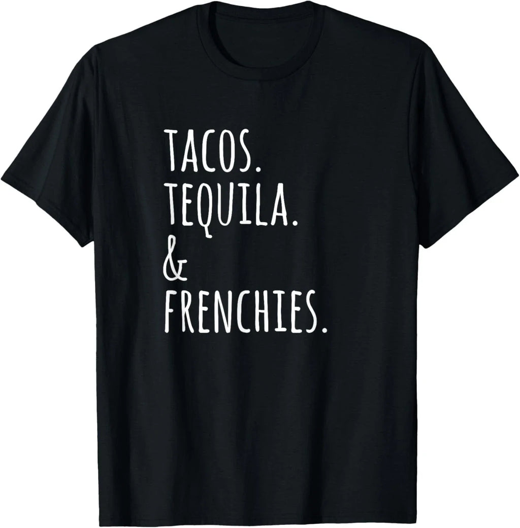 Tacos Tequila And French Bulldogs Funny Dog Gift - Adult & Kids T-Shirts, Sweatshirts & Hoodies apparel design preview 1