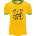 An Elephant Drinking Coffee Mens Ringer - Adult & Kids T-Shirts, Sweatshirts & Hoodies apparel design preview 1