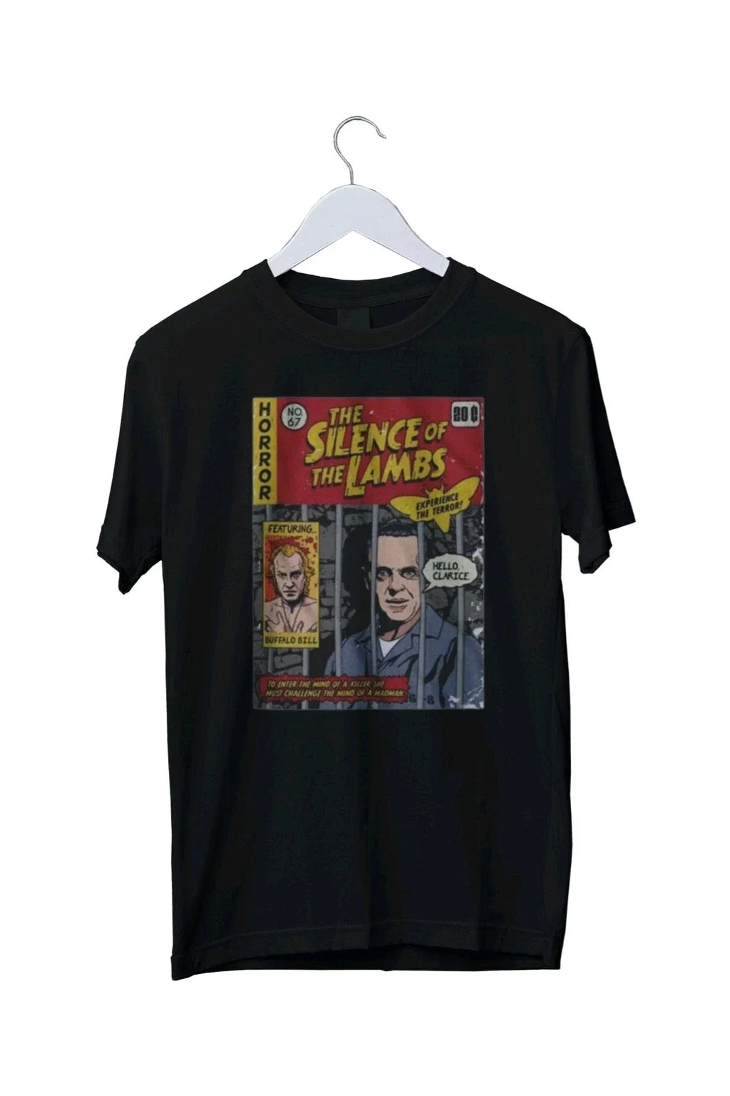Comic Book Cover Silence of the Lambs Graphic S M L - Adult & Kids T-Shirts, Sweatshirts & Hoodies apparel design preview 1