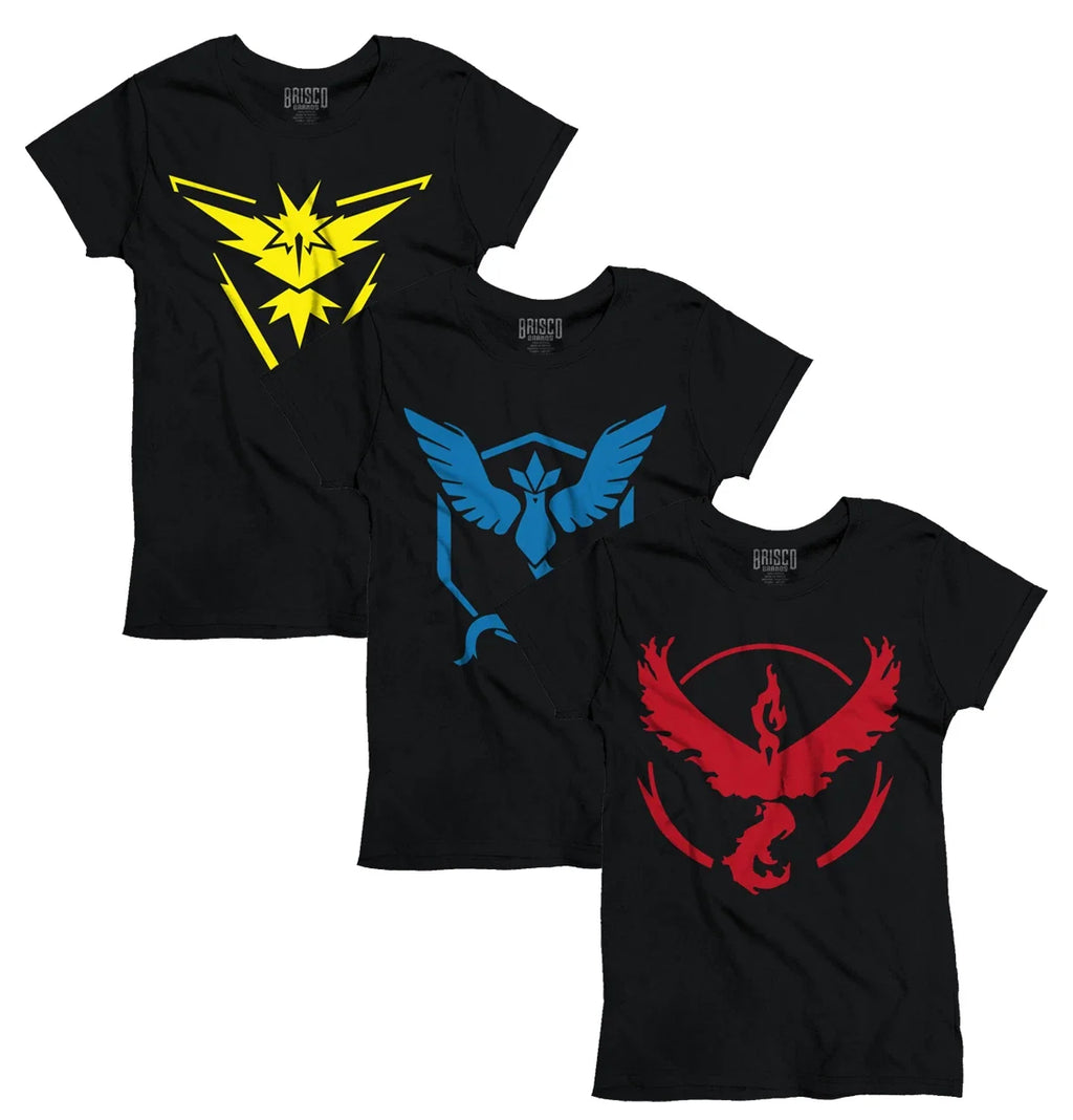 Anime Manga Team Instinct Bird GO Emblem Womens Top - Adult & Kids T-Shirts, Sweatshirts & Hoodies apparel design preview 1