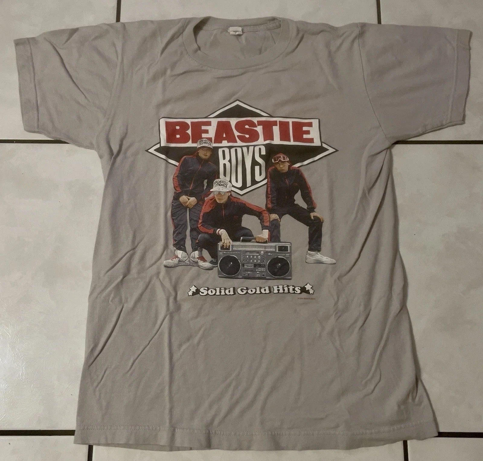 Beastie-Boys Solid-Gold-Hits Hip-Hop Small Gray 2012 - Adult & Kids T-Shirts, Sweatshirts & Hoodies apparel design preview 1