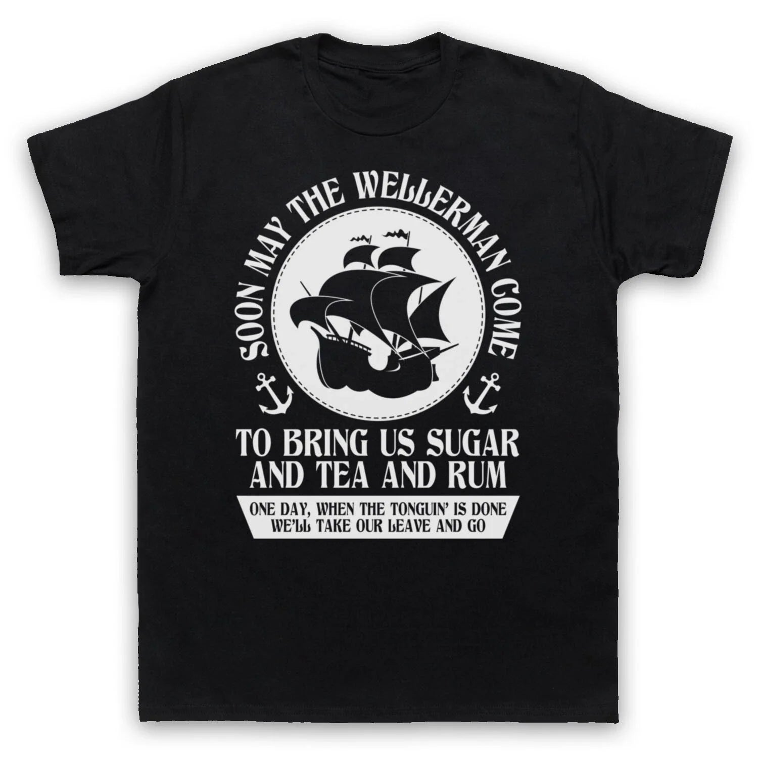 WELLERMAN COMES SEA SHANTY TIK VIRAL SONG HIT MEME - Adult & Kids T-Shirts, Sweatshirts & Hoodies apparel design preview 1