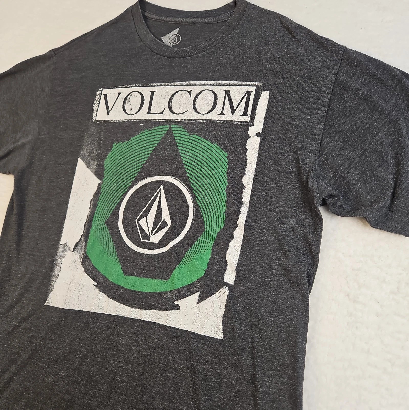 Volcom Stone Big Logo Gray L Y2K Baggy Skate Surf - Adult & Kids T-Shirts, Sweatshirts & Hoodies apparel design preview 1