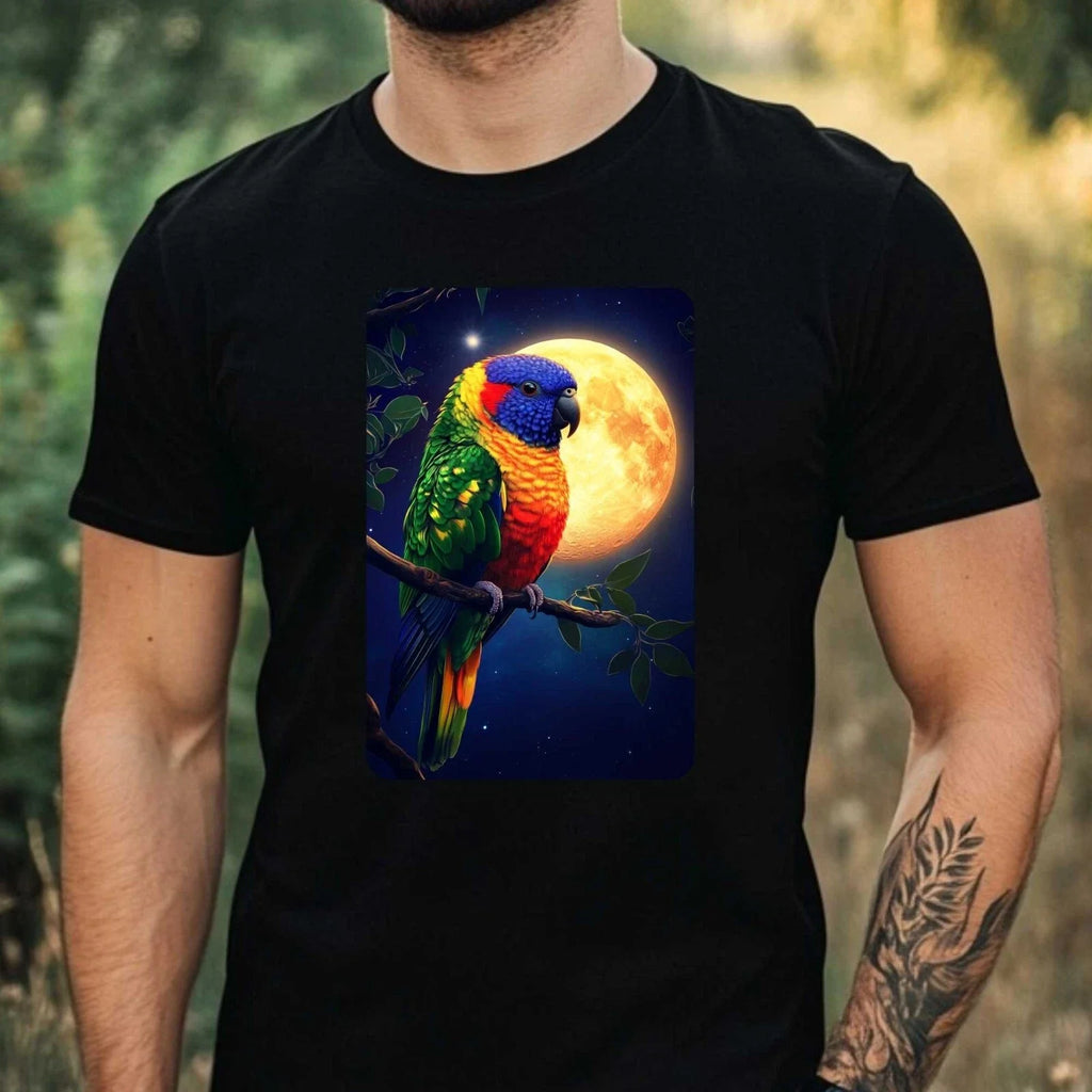 Mens Rainbow Lori Full Moon Print Cotton Size XS to - Adult & Kids T-Shirts, Sweatshirts & Hoodies apparel design preview 1
