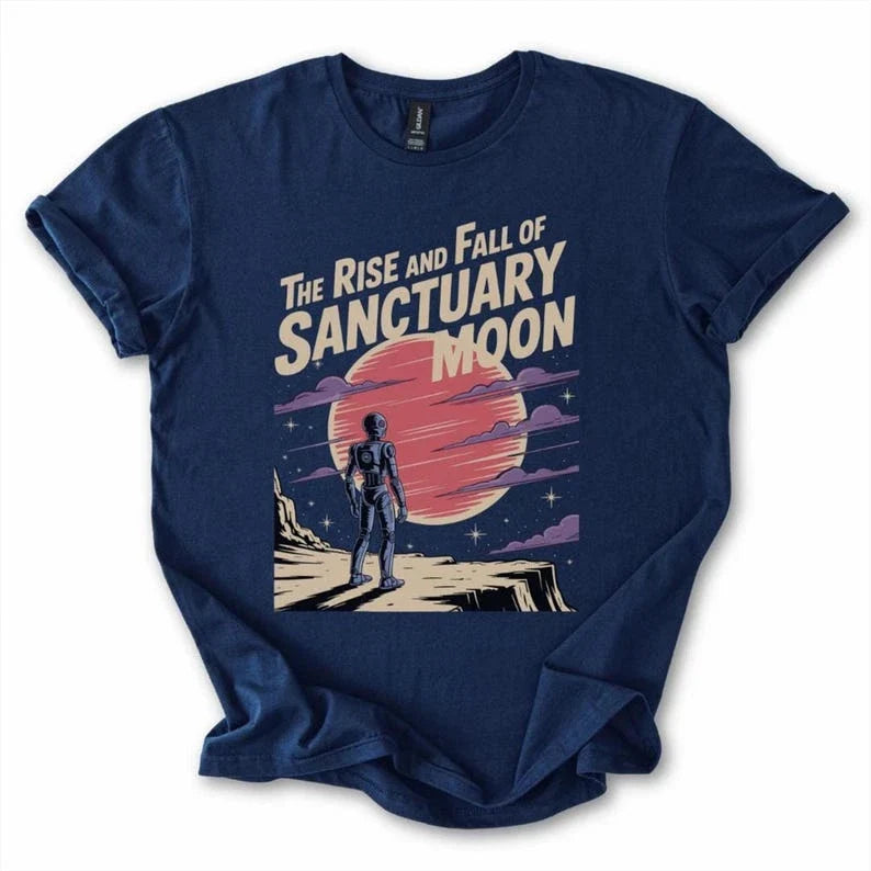 The Rise and Fall of Sanctuary Moon Murderbot Diaries - Adult & Kids T-Shirts, Sweatshirts & Hoodies apparel design preview 1