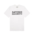 Size M Satoshi Nakamoto Basic Logo "White" - Adult & Kids T-Shirts, Sweatshirts & Hoodies apparel design preview 1