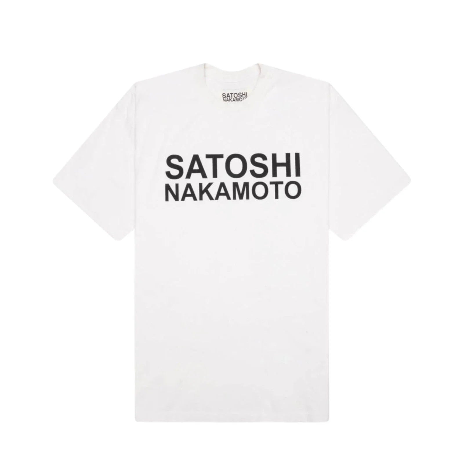 Size M Satoshi Nakamoto Basic Logo "White" - Adult & Kids T-Shirts, Sweatshirts & Hoodies apparel design preview 1