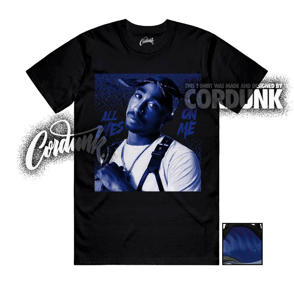 Foamposite One Deep Royal Black Ice Game Match TP - Adult & Kids T-Shirts, Sweatshirts & Hoodies apparel design preview 1