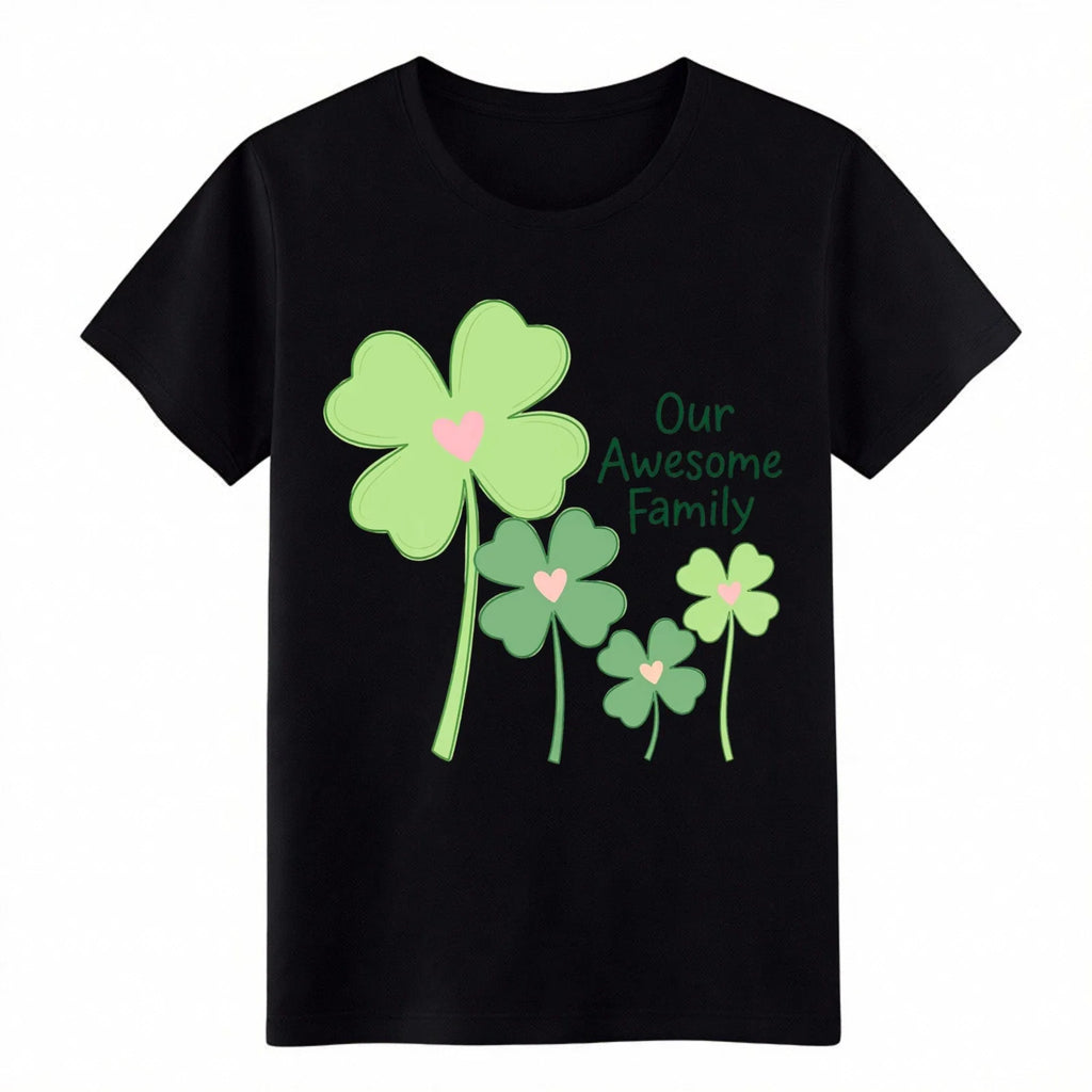 Funny Meme Our Awesome Family Clover Graphic Dad Hat - Adult & Kids T-Shirts, Sweatshirts & Hoodies apparel design preview 1
