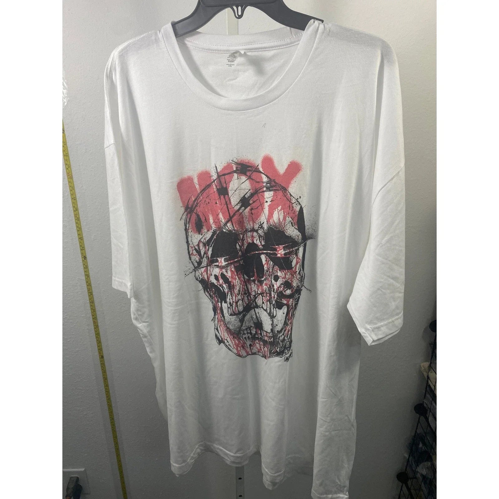 Next Level Apparel White Skull Graphic Mens 4XL - Adult & Kids T-Shirts, Sweatshirts & Hoodies apparel design preview 1