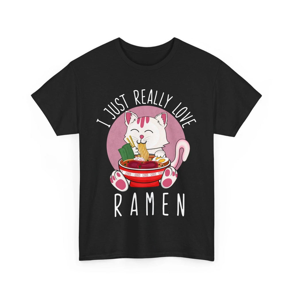 Kawaii Cat I Just Really Love Ramen Cats Lovers - Adult & Kids T-Shirts, Sweatshirts & Hoodies apparel design preview 1