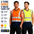 2 Tone Hi Viz Sleeveless V-Neck Safety Security Work - Adult & Kids T-Shirts, Sweatshirts & Hoodies apparel design preview 1