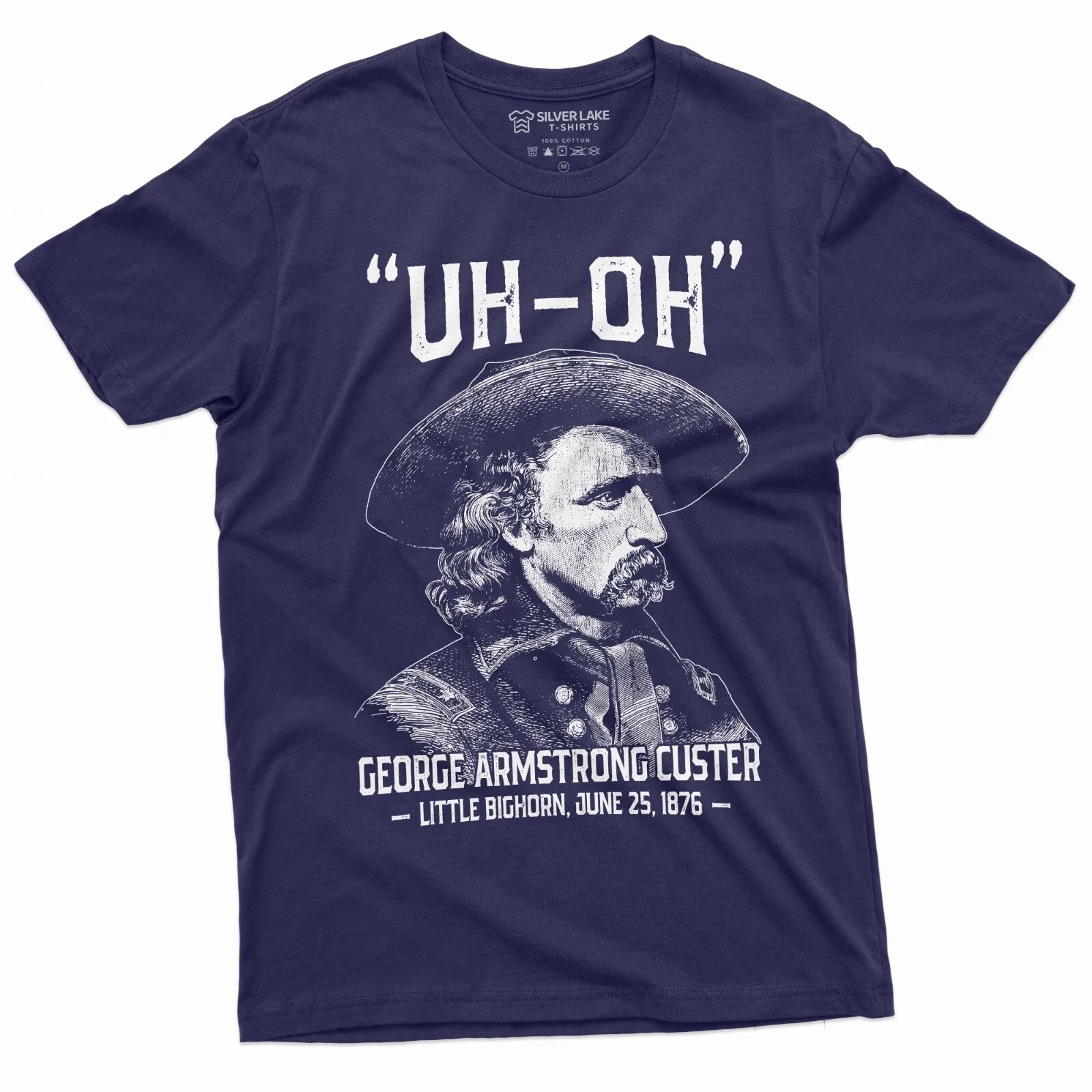 Men's US history Funny Uh-oh george armstrong custer - Adult & Kids T-Shirts, Sweatshirts & Hoodies apparel design preview 1