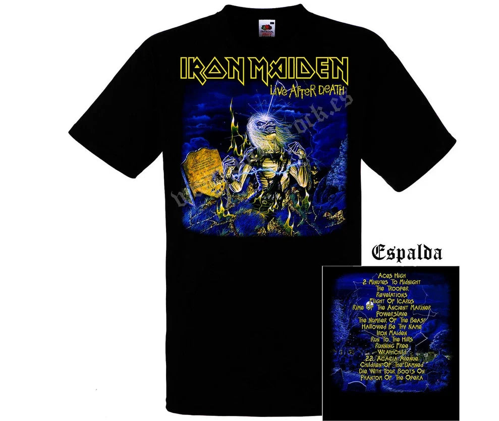 Camiseta Iron Maiden' Live After Death Album Art - Adult & Kids T-Shirts, Sweatshirts & Hoodies apparel design preview 1