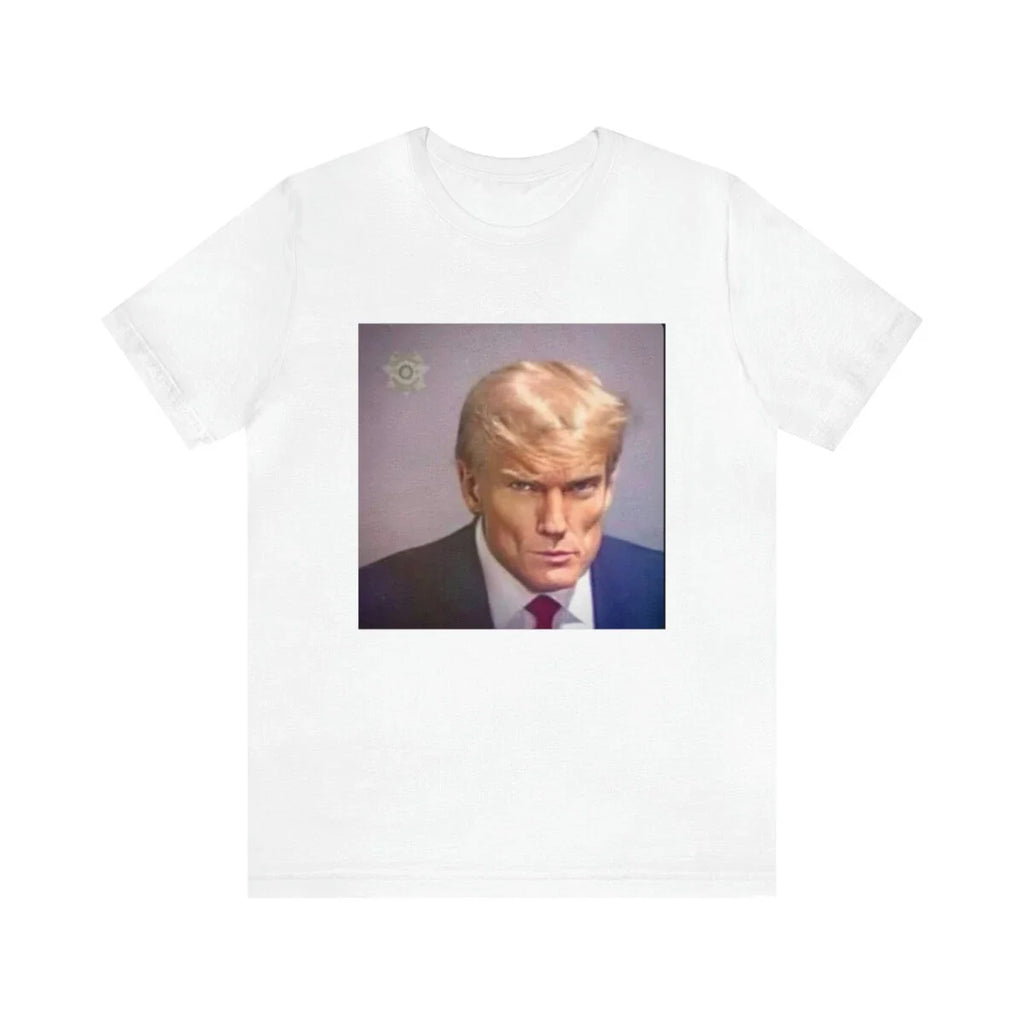 Handsome Trump Fulton Jail Mugshot Meme - Adult & Kids T-Shirts, Sweatshirts & Hoodies apparel design preview 1