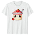 Sweet Strawberry Kawaii Dessert Cup Cute Food - Adult & Kids T-Shirts, Sweatshirts & Hoodies apparel design preview 1