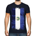EL SALVADOR GRUNGE FLAG MENS TOP SALVADORAN FOOTBALL - Adult & Kids T-Shirts, Sweatshirts & Hoodies apparel design preview 1